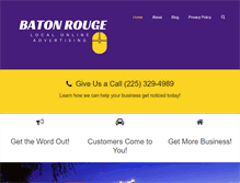 Tablet Screenshot of localonlineadvertisingbatonrouge.com